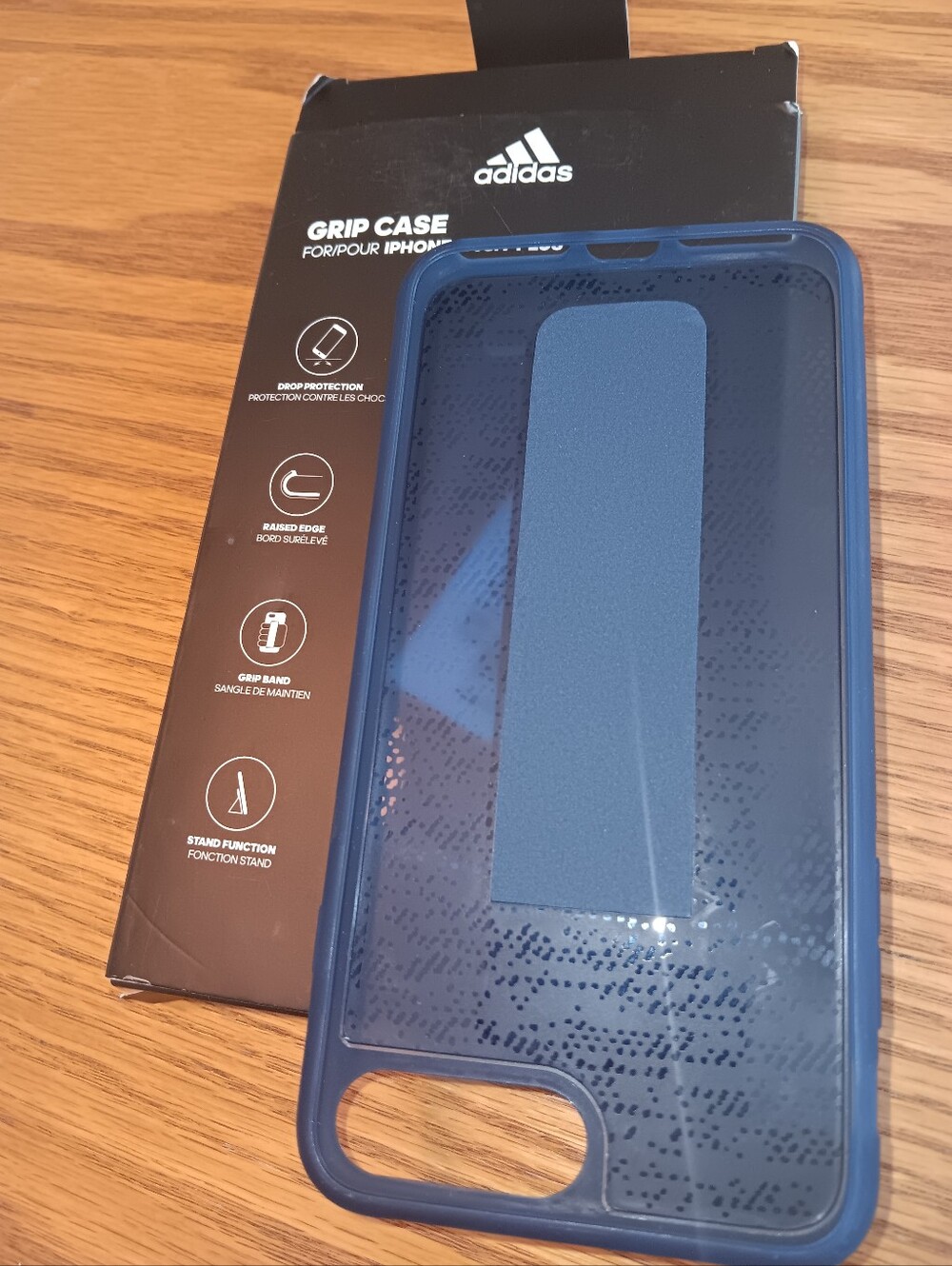 adidas Navy Blue Grip Phone Case with Hand Strap For iPhone 6/6s/7